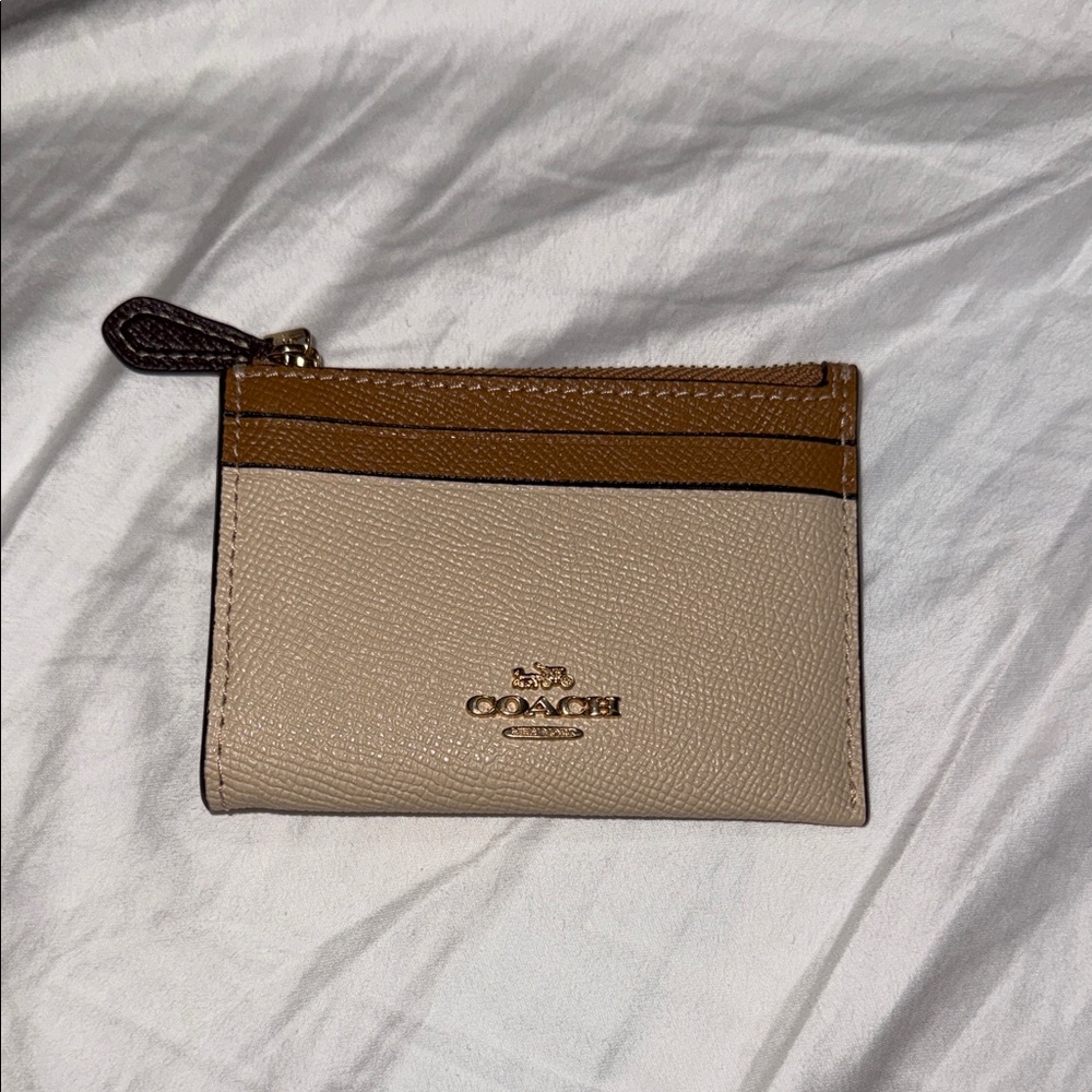Coach Mini Skinny Id Case In Colorblock